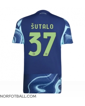 Billige Fotballdrakt Ajax Josip Sutalo #37 Replika Bortedrakt 2025-26 Kortermet